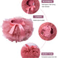 Baby Girls Tutu Bloomers Diaper Cover Cotton Tulle Bloomers And Headband Set Coral 6-12 Month