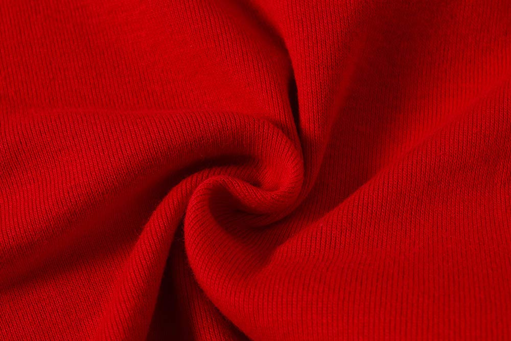 Christmas Llama Ugly Little Boys Girls Long Sleeve Pajamas Cotton Red Xmas Jammies Size 5