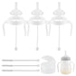 Straw Cup Conversion Kit For Mam Bottles, Spill-Proof Transition Kit With Silicone Straw Nipple, Weighted Straw, Handle, 3 Pack,