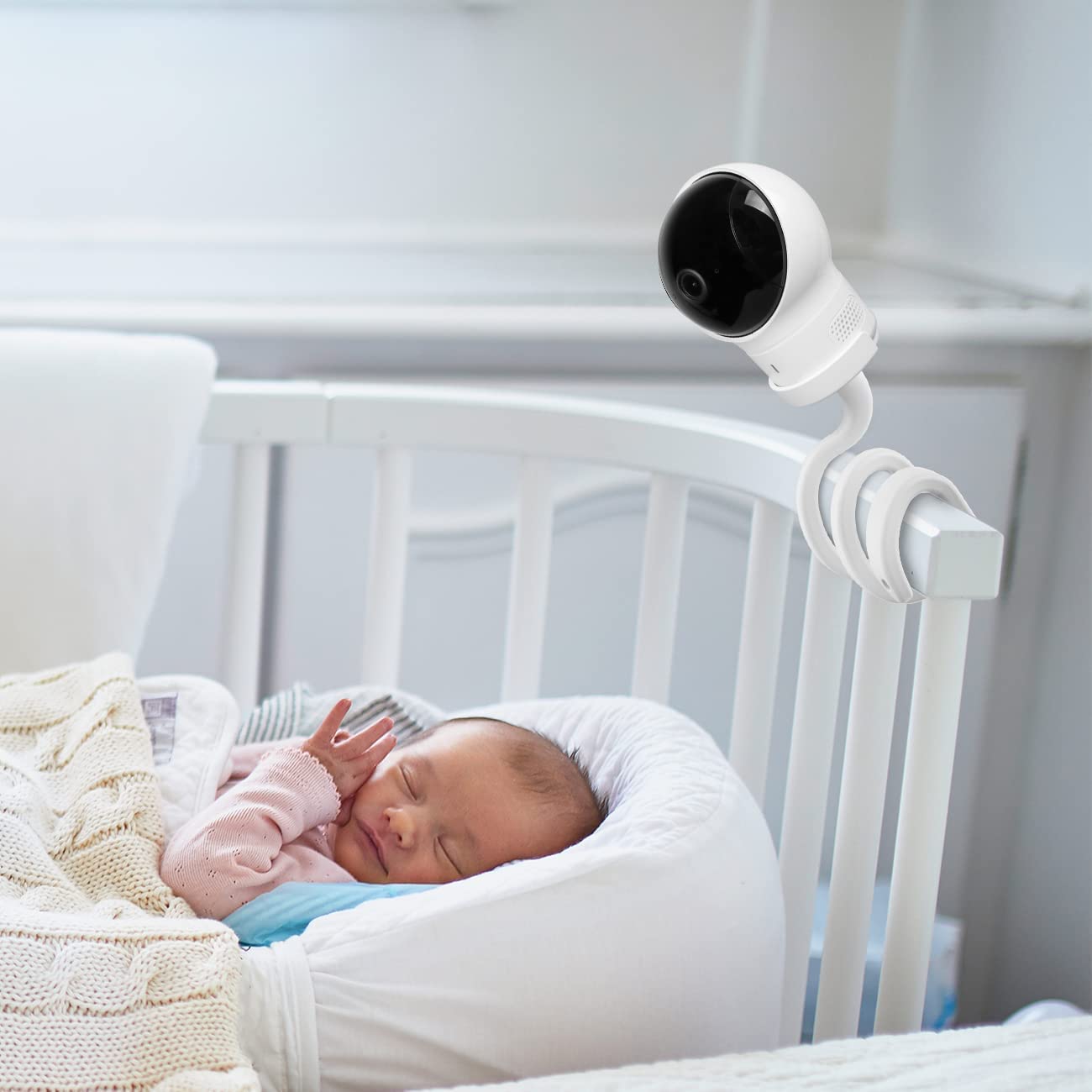 Aobelieve Baby Camera Flexible Twist Mount For Eufy Spaceview Baby Monitor E110, Spaceview Pro Baby Monitor E210, And Eufy Wi-Fi