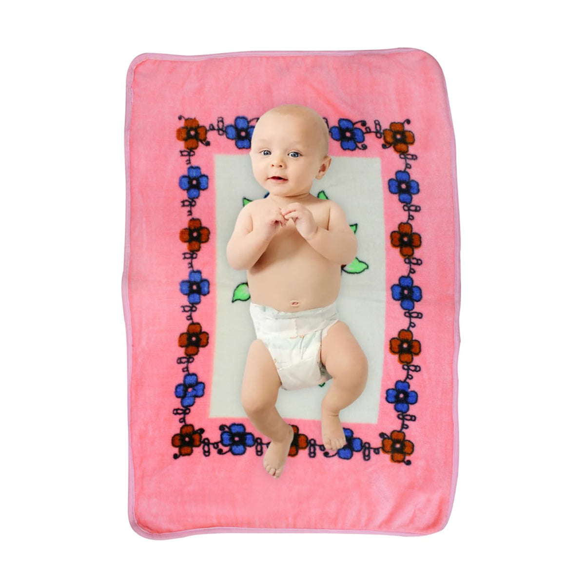KYNA Baby Blankets Newborn Hooded Wrapper Cum Blanket for Toddlers Multicolor Pack of 1 Pcs (Blanket M2)