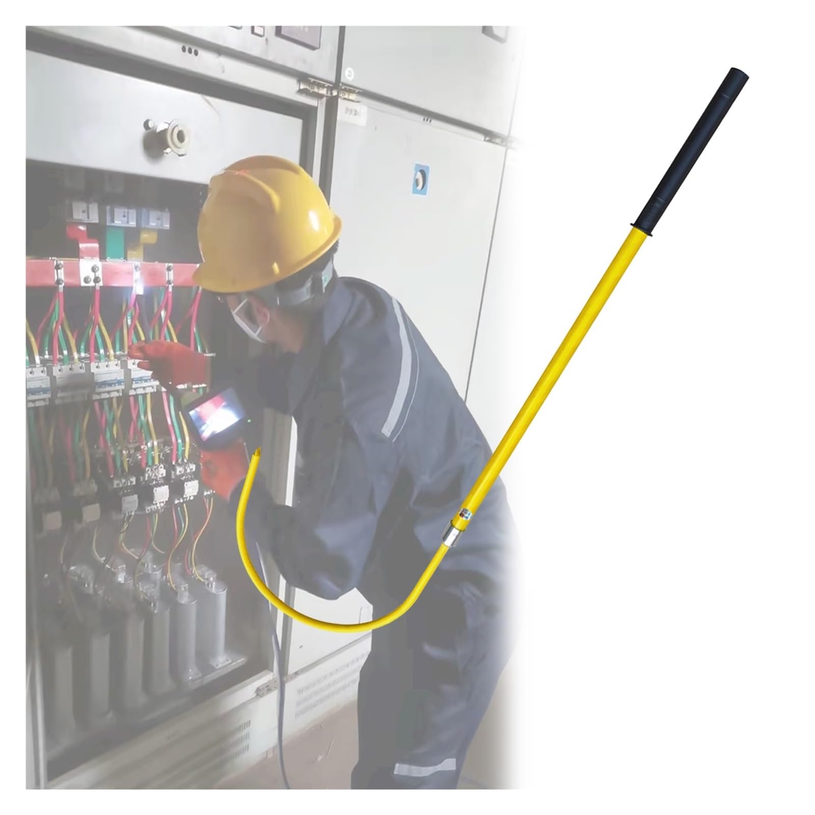 Rescue Hook Portable Emergency Rescue Pole Substation Body Rescue Hook 6 FT Insulated 3 5 10ft Long, Commercial High Voltage Fib