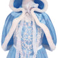 Myzls Cinderella Princess Dress Girls Snow White Fancy Party Costume Halloween Dress Up Outfit Size 120, 4-5 Years,Blue