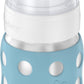 Lifefactory 8-Ounce Stainless-Steel Vacuum-Insulated Wide-Neck Baby Bottle With Sippy Nipple, Denim (Ls2251Wde4)