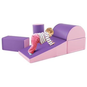 Costzon 5 Pieces Climbing Toys For Toddlers, Soft Foam Block Play Structures Infants Climbers For Child Development, Waterproof