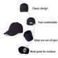 Langzhen Cotton Outdoor Toddler Girls Boys Plain Baseball Cap Baby Infant Structured Adjustable Hat For Kids Sun Hat (S-Black)