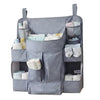 MAPPERZ Multipocket Hanging Baby Care Organizer, Multiple Uses Storage Bag for Nursery Wardrobe, Grey Polka Dot, SpaceSaving Or