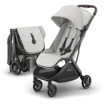 Uppababy Minu V3 Travel Stroller | Lightweight + Compact Design | One-Hand Fold + Unfold | From Birth + Overhead Compatible | Sa