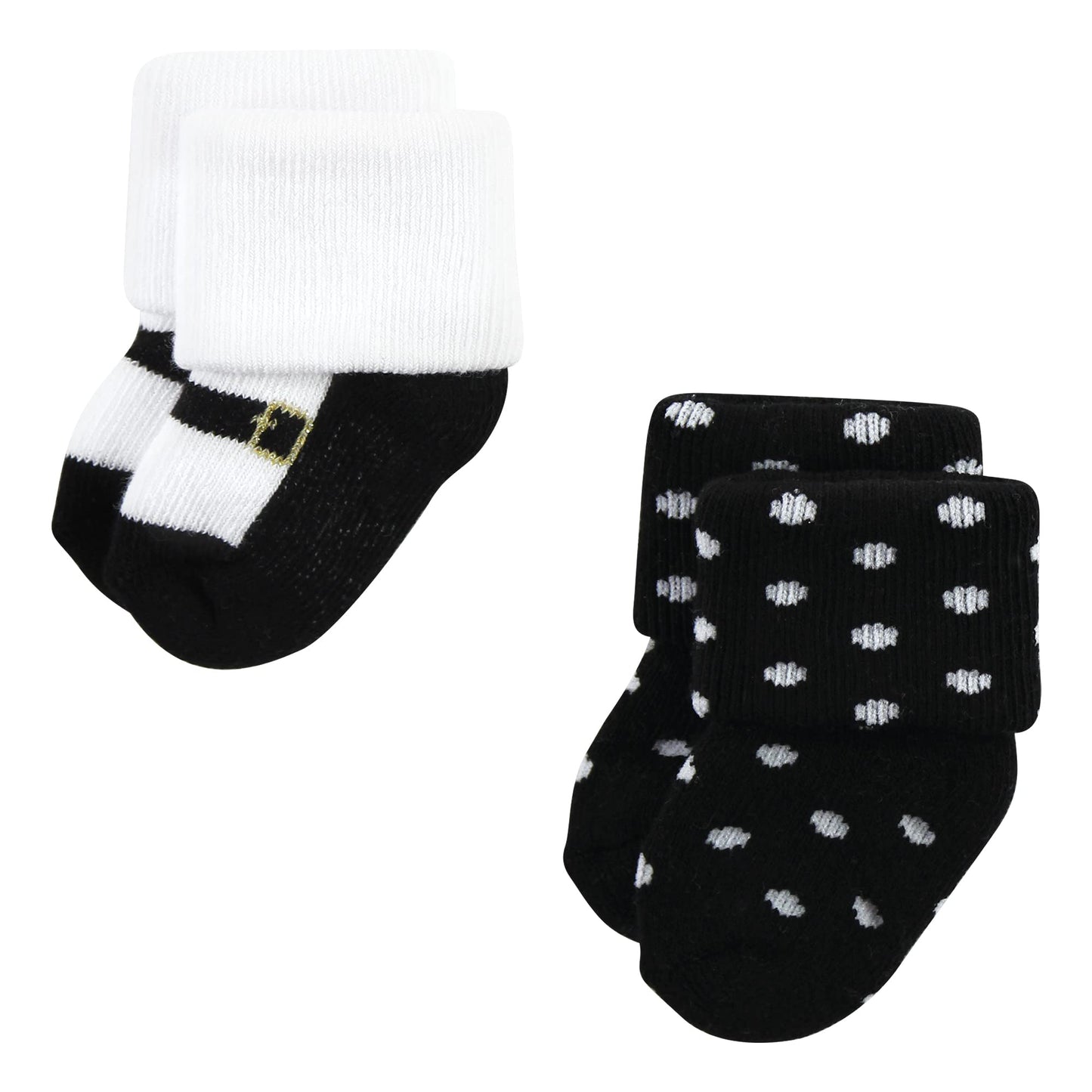 Hudson Baby Unisex Baby Cotton Rich Newborn And Terry Socks, Neutral Leopard, 0-6 Months