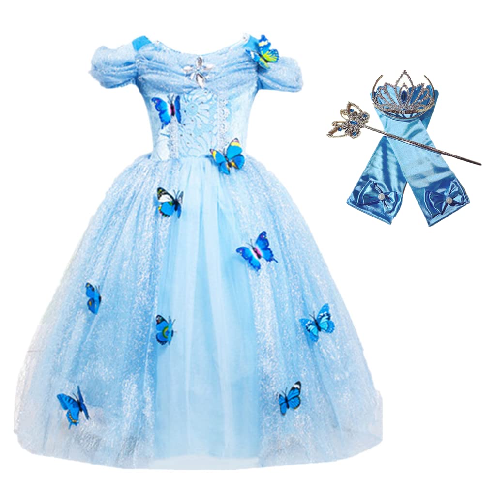 Dreamhigh Princess Princess Butterfly Costume Dress With Cosplay Accessorries Size 5-6 Years