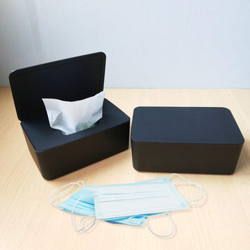 Wipes Dispenser, Baby Wipe Holder With Lids, Keeps Wipes Fresh, Refillable Wipes Container With Sealing Design, Bathroom Wipes P