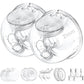 Two Full Milk Collector Cup Sets with 21mm Flange Compatible with Momcozy S12 Pro/S9 Pro Breast Pump, NOT for S9/S12, Replacemen
