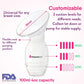 Naturebond Silicone Breast Pump With Lid, Stopper, Strap, Pouch Breastfeeding Essential Premium All In 1 Set 34Oz 100Ml (Premium