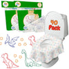 Dinosaur Disposable Toilet Seat Covers For Travel, 40 Pack, Extra Large, Waterproof And Individually Wrapped, Toddler Toilet Sea