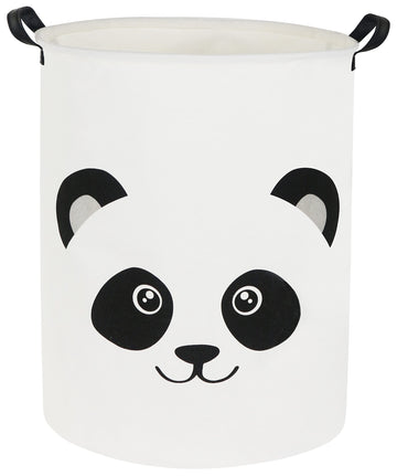 TIBAOLOVER Baby Laundry Basket Baby Hamper Kids Laundry Hamper Cute Toy Storage Bin Organizer for Boys and Girls Panda Nursery R