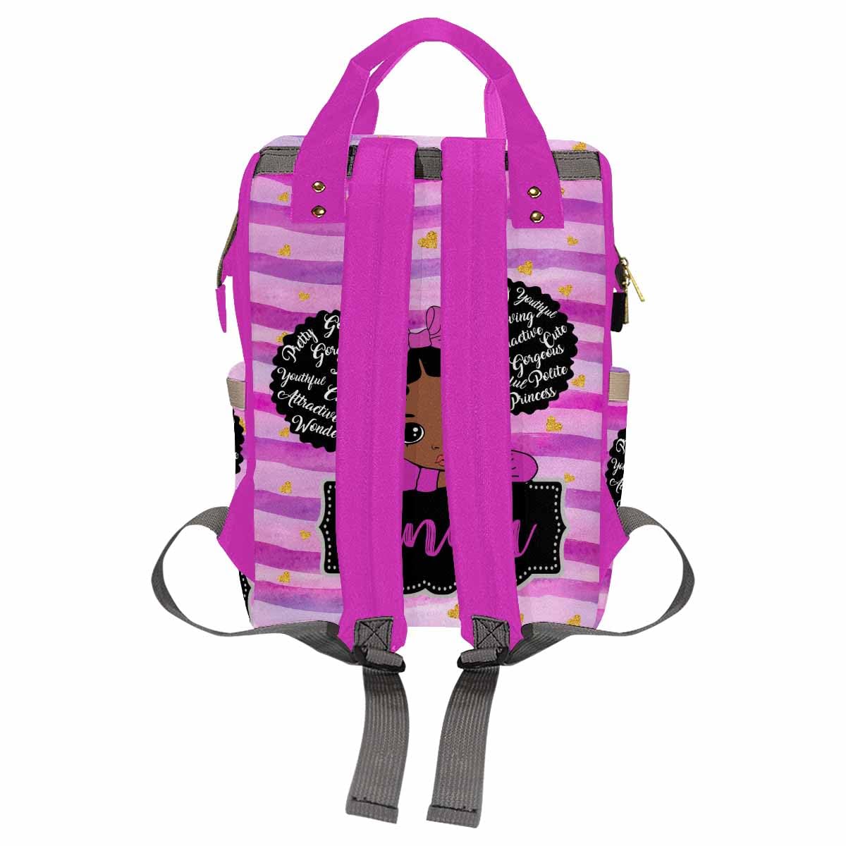 Artsadd Personalized Diaper Backpack With Name, Multi-Function Bags For Women Or Men With Thermal Pockets