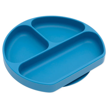 Bumkins Toddler And Baby Suction Plate, Divided Grip Dish For Babies And Kids, Baby Led Weaning, Feeding Supplies, Sticks To Tab