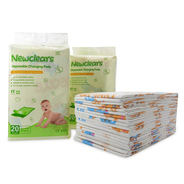Baby Disposable Underpads Breathable Incontinence Diaper Changing Pads, 20 Count/Pack (23''X36'' - 2Pack(40 Count))