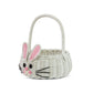 G6 Collection Hand Woven Bunny Rattan Wedding Flower Girl Basket Decorative Bin Home Decor Organizer Cute Handmade Handcrafted N