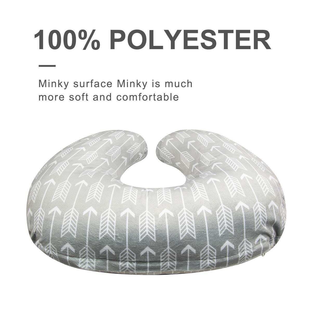Alvababy Minky Nursing Pillow Cover | Soft And Comfortable| Best For Breastfeeding Moms | Soft Fabric Fits Snug On Infant Nursin