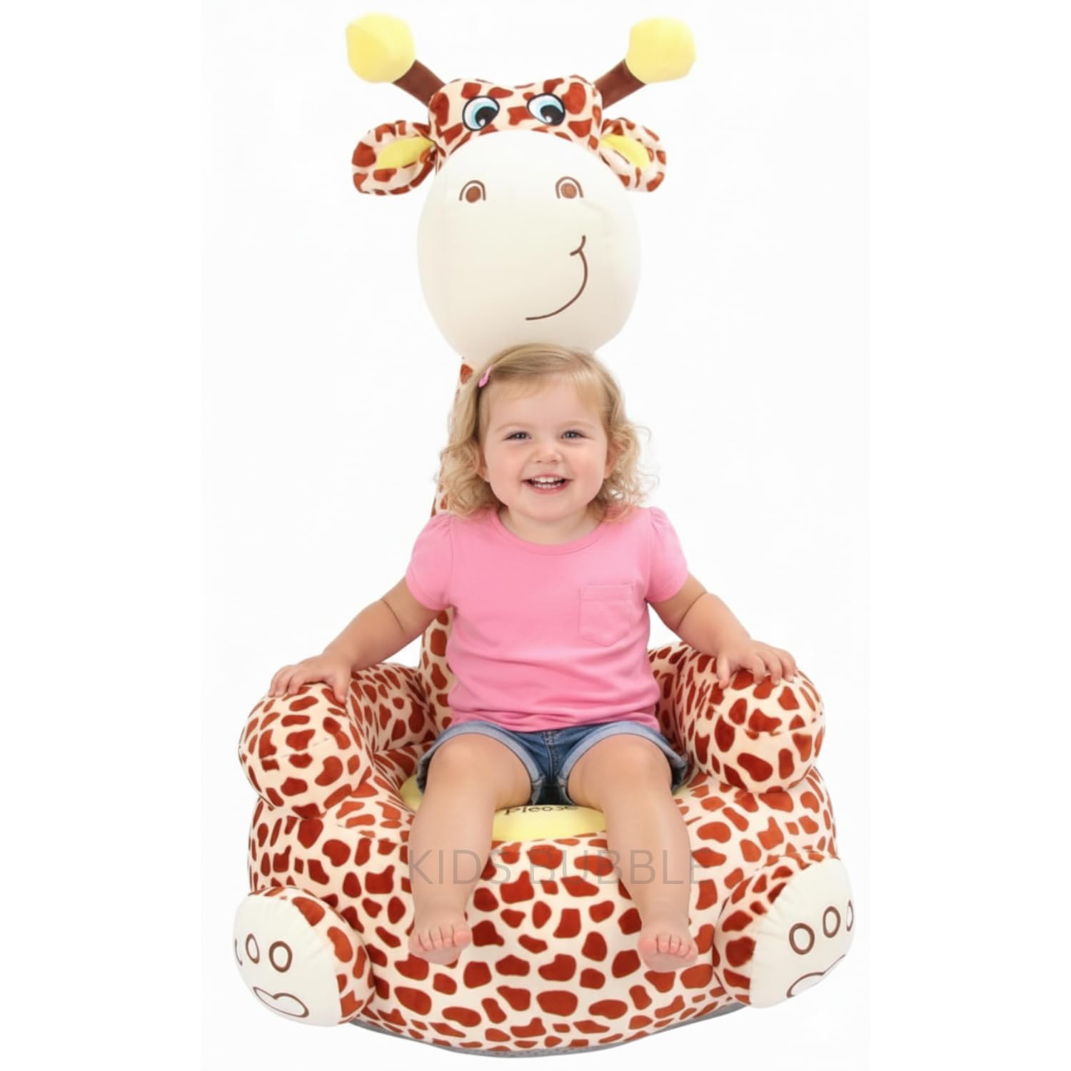 1 Year To 5 Year Kids Baby/Toddlers Plush Cushion 1 Seater Sofa Seat | Baby Sofa Seater For Sitting | Perfect Giftpack Grey (Bro