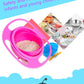 360 Spill Resistant Gyro Bowl With Lid(Pink)