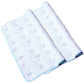 Monvecle 2pcs Pack Baby Infant Waterproof Cotton Changing Pads Washable Resuable Diapers Liners Mats Blue Bear 28 x 20