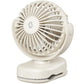 SWEETFULL Mini Clip on Fan - Portable Rechargeable Personal Fan with Strong Clamp, 3 Speeds, 11Hrs Cooling, Cute Small Desk Cool