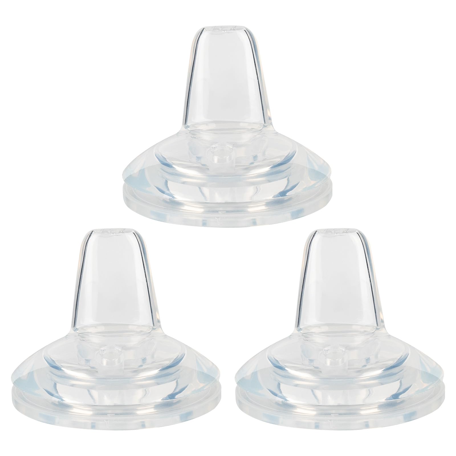 Sippy Cup Nipples For Mam Baby Bottles, Soft 100% Silicone Sippy Spout Nipples, 6M+, Variable Flow, 3 Count