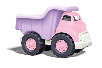 Green Toys Dump Truck in Pink Color - BPA Free, Phthalates Free Play Toys for Improving Gross Motor, Fine Motor Skills. Play Veh