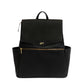 Freshly Picked Classic Ii Diaper Bag Backpack, Wipeable Vegan Leather Diaper Bag With Changing Pad, Convertible (Ebony V2)