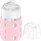 Lifefactory 8-Ounce Stainless-Steel Vacuum-Insulated Wide-Neck Baby Bottle With Sippy Nipple, Desert Rose (Ls2251Wdr4)