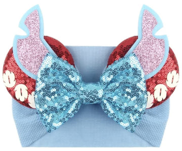 Clgift Minnie Ears Baby/Toddler Headband, Minnie Baby Ears, Minnie Ears Baby Headband, Toddler Headband (Lilo)