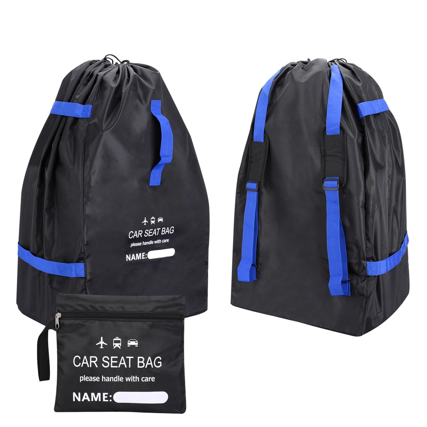 MAXRILY Gate Check Travel Bag for Car Seats - Fits Most Baby & Infant Carriers, Car Seat Travel Bag for Airplane, Flying Essenti
