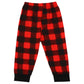 Auggle Infant Baby Boys Girls 3-Piece My First Christmas Snowflake Plaid Bodysuit (3-6 Months) Red