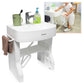Httmt- Adjustable Wash Basin Station For Child Kid Toddler Early Training Learning Plastic Washbasin Simulation Towel Shelf Wash