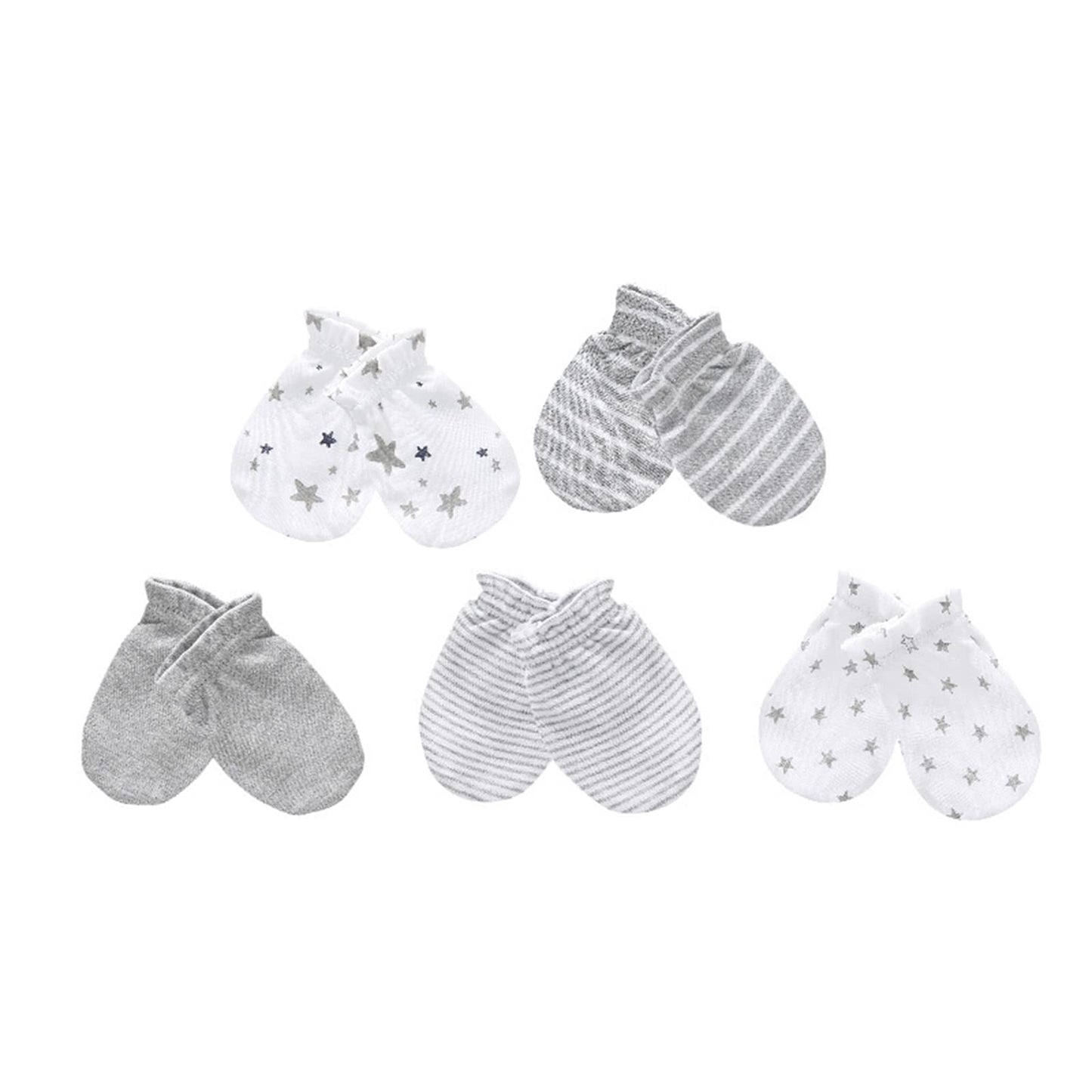 Mamimaka Baby Hat And Mittens Set - Newborn Baby Hats Caps For Boys & Girls, 0-6 Months, 100% Cotton