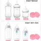 Travel And Storage Bottle Caps Compatible With Avent Baby Bottles, Bottle Lids Replacement, 8 Count, Pink
