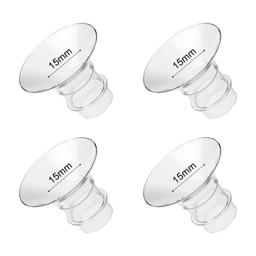 Gotocut Flange Inserts 15Mm 4Pcs Compatible With Elvie Medela Willow Go Bellababy Spectra 24Mm Flange/Shields Wearable Breast Pu