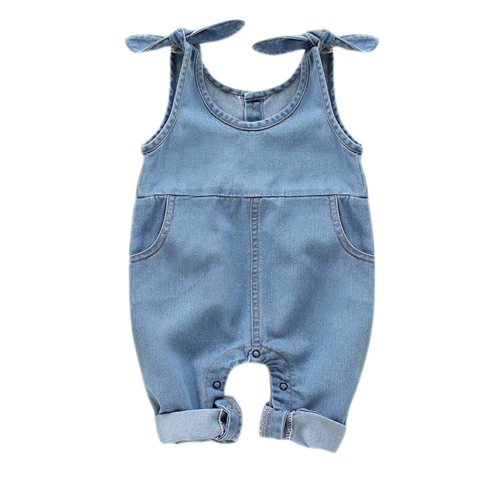 Happy Town Newborn Infant Baby Girls Denim Bodysuit Halter Sleeve Romp – Cutebab WBBAPB07T4G5CWX
