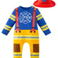 Lensous Baby Boys ' Firefighters Costume Fireman Bodysuit (Firefighters, 18-24 Months)