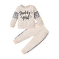 Wesidom 3T Girl Clothes Toddler Girl Clothes Toddler Girl Outfit Baby Girl Clothing Set Sweatsuit Beige 3 Year Old Girl Clothes
