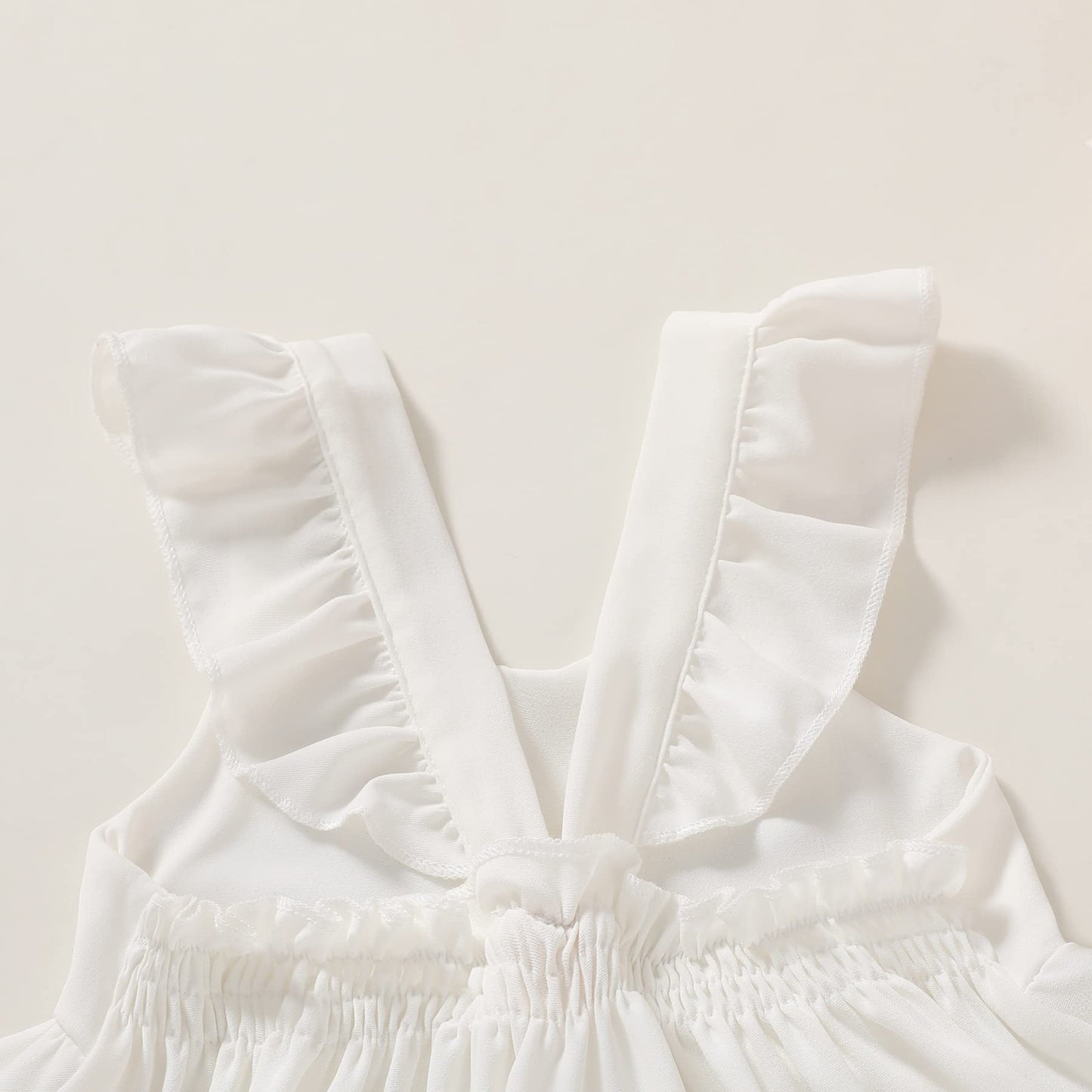 Younger Tree Toddler Girl Outfits Baby Ruffled Sleeveless Princess Dresses Tutu Skirt Summer Sleeveless Smocking Casual Dress(18