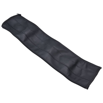 Fdit Pu Baby Stroller Handle Cover Armrest Protector For Baby Carriage, Removable Zipper Protector Sleeve For Baby Stroller (Bla