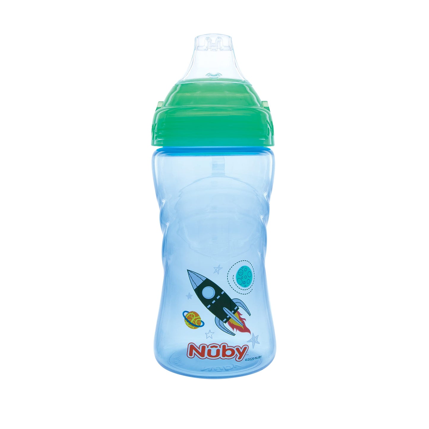 Nuby No Spill Printed Thirsty Kids No-Spill Sip-It Sport Cup With Soft Spout And Lid - 12Oz / 360 Ml, 12+ Months, Single Pack Of