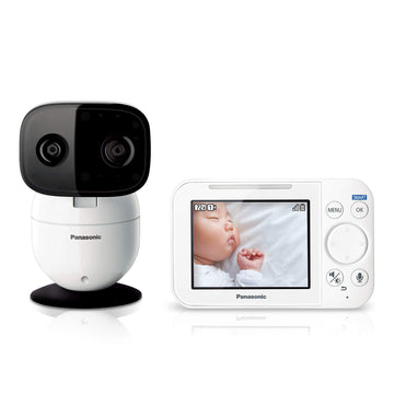 Panasonic Baby Monitor With Camera And Audio, 3.5    Color Video, Extra Long Range, Secure Connection, 2-Way Talk, Soothing Soun