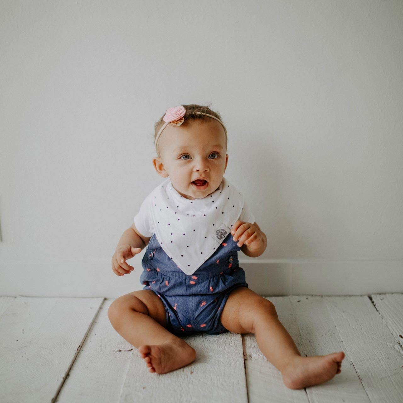 Parker Baby Co. Bandana Drool (Pack of 4) Baby Bibs for Boys, Girls, Unisex - Denver Set