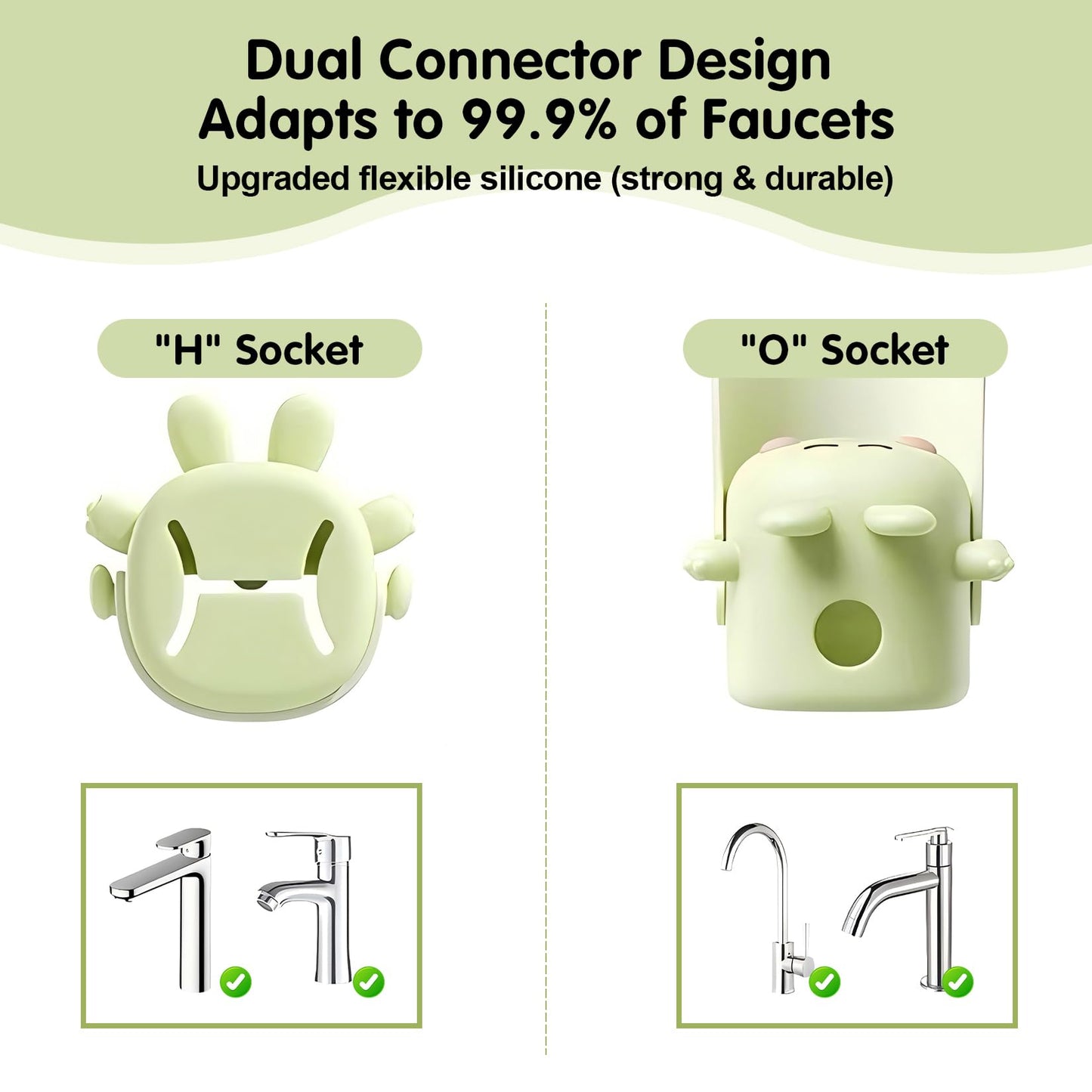 Olewell Faucet Extender Temperature Sensitive For Toddlers Silicone Sink Extender For Toddlers Faucet Extender For Babies Kids C