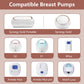 14Pack Breast Pump Replacement Parts For Spectra S2, S1, 9 Plus, Synergy Gold,For Spectra Breast Pump Accessories, Replace Duckb