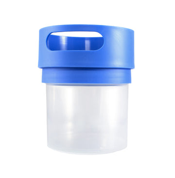Munchie Mug Spill Proof Snack Cup Blue, 16 Ounce Jar, Made In The Usa